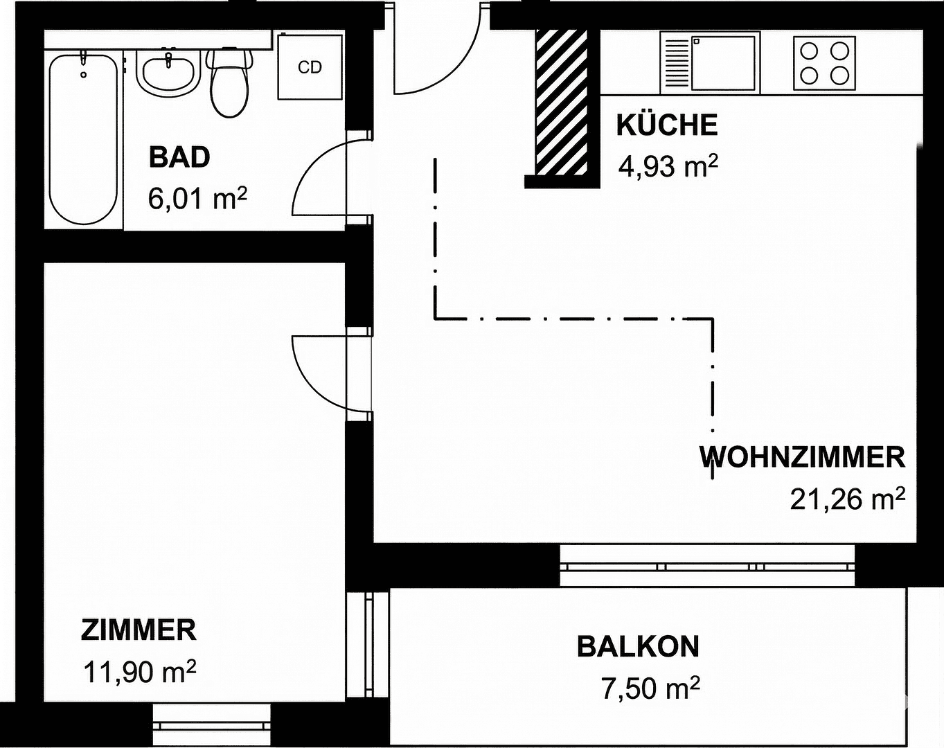 2 bedroom flat for sale, 48 m², Teltow, Brandenburg 2 bedroom flat for sale, 48 m², Teltow, Brandenburg