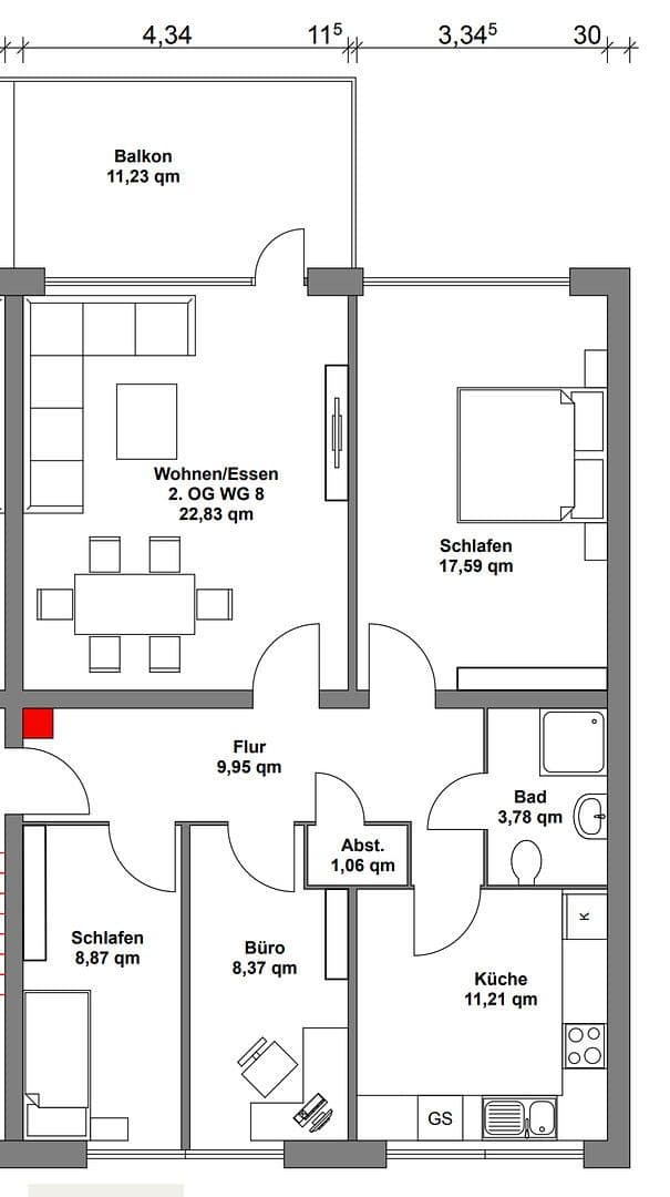 4 bedroom flat to rent, 86 m², Sorthmannweg 9, Hamburg, Hamburg 4 bedroom flat to rent, 86 m², Sorthmannweg 9, Hamburg, Hamburg