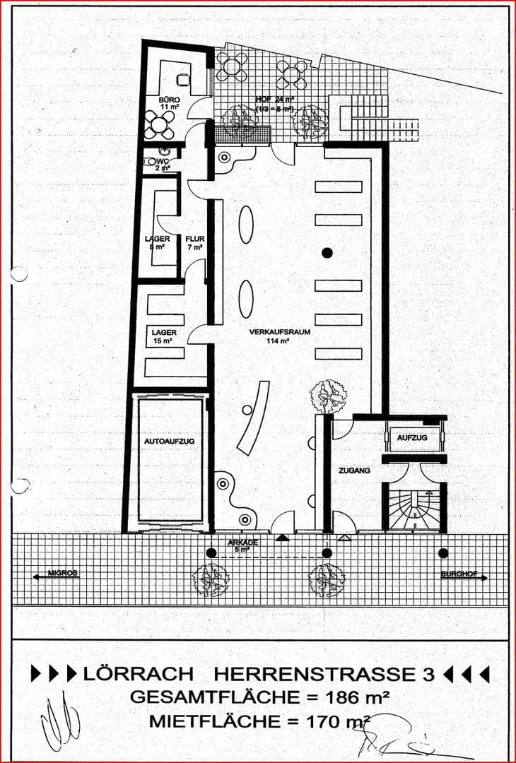 non-residential property to rent, 186 m², Lörrach, Baden-Württemberg non-residential property to rent, 186 m², Lörrach, Baden-Württemberg