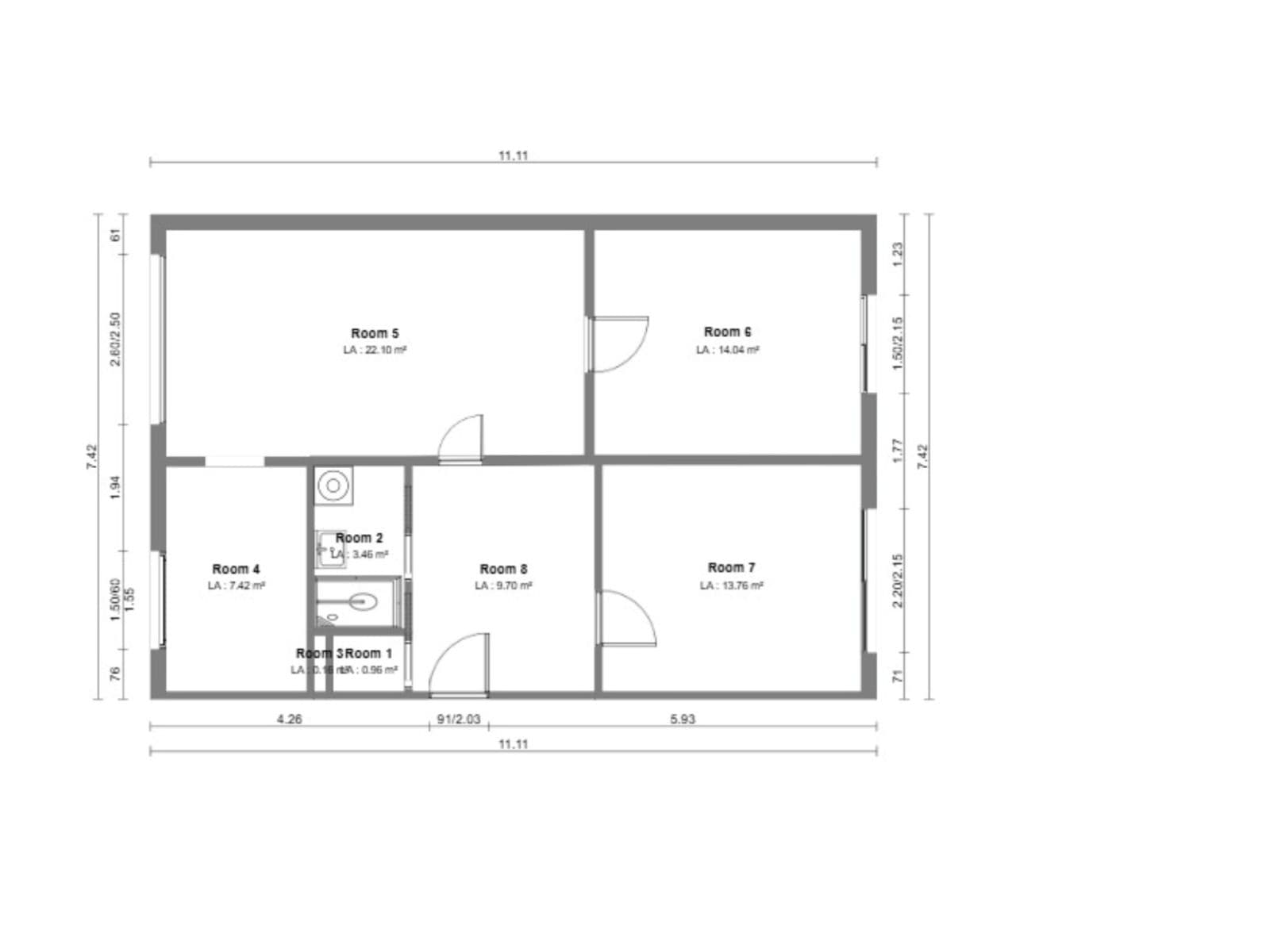 3 bedroom flat to rent, 75 m², Žerotínovo nám., Přerov, Olomoucký Region 3 bedroom flat to rent, 75 m², Žerotínovo nám., Přerov, Olomoucký Region