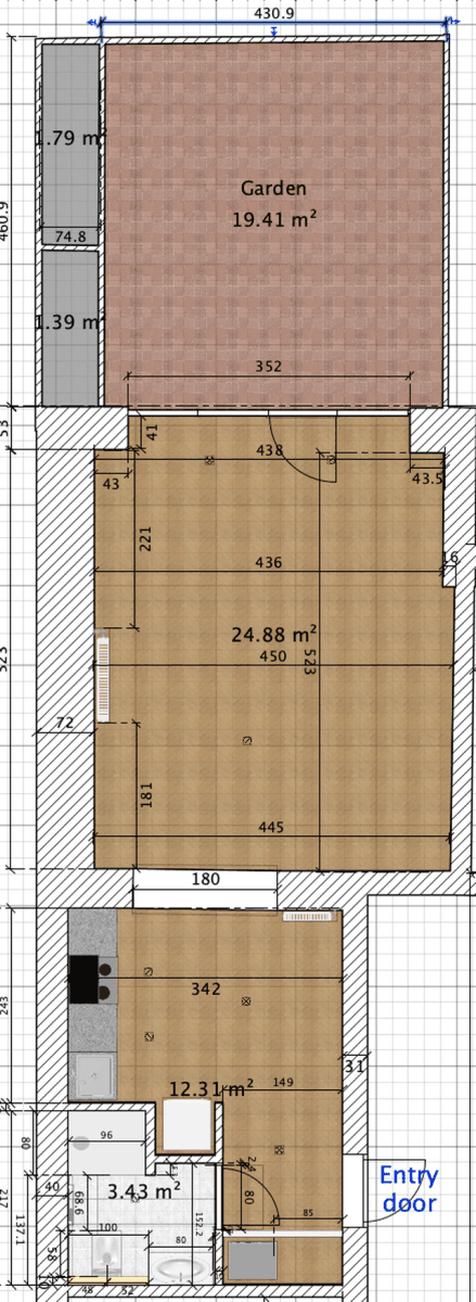 Studio flat to rent, 40 m², Špotzova, Prague, Prague Studio flat to rent, 40 m², Špotzova, Prague, Prague
