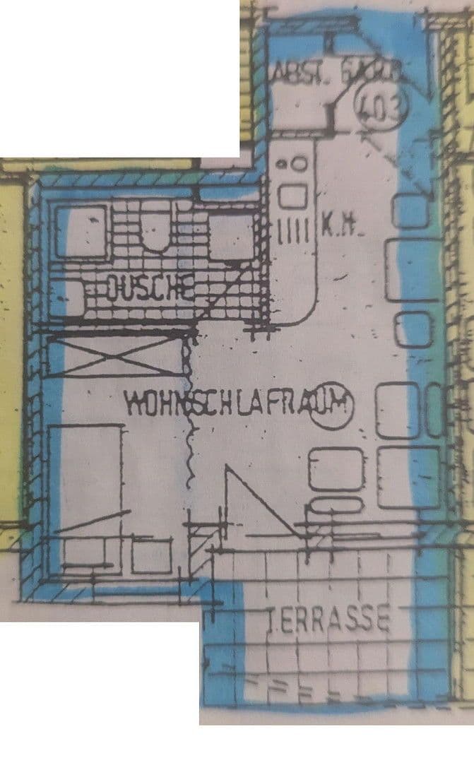 1 bedroom flat to rent, 31 m², Müllheim im Markgräflerland, Baden-Württemberg 1 bedroom flat to rent, 31 m², Müllheim im Markgräflerland, Baden-Württemberg