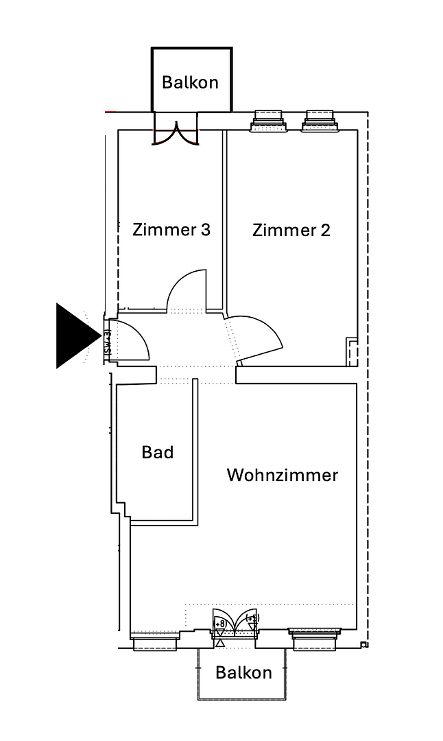 3 bedroom flat to rent, 62 m², Schöneberger Str. 9, Berlin, Berlin 3 bedroom flat to rent, 62 m², Schöneberger Str. 9, Berlin, Berlin