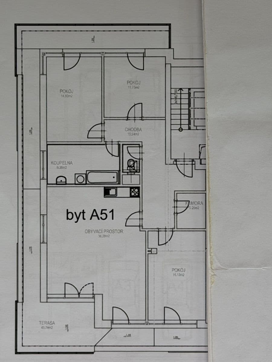 3 bedroom with open-plan kitchen flat for sale, 108 m², Topělecká, Písek, Jihočeský Region 3 bedroom with open-plan kitchen flat for sale, 108 m², Topělecká, Písek, Jihočeský Region
