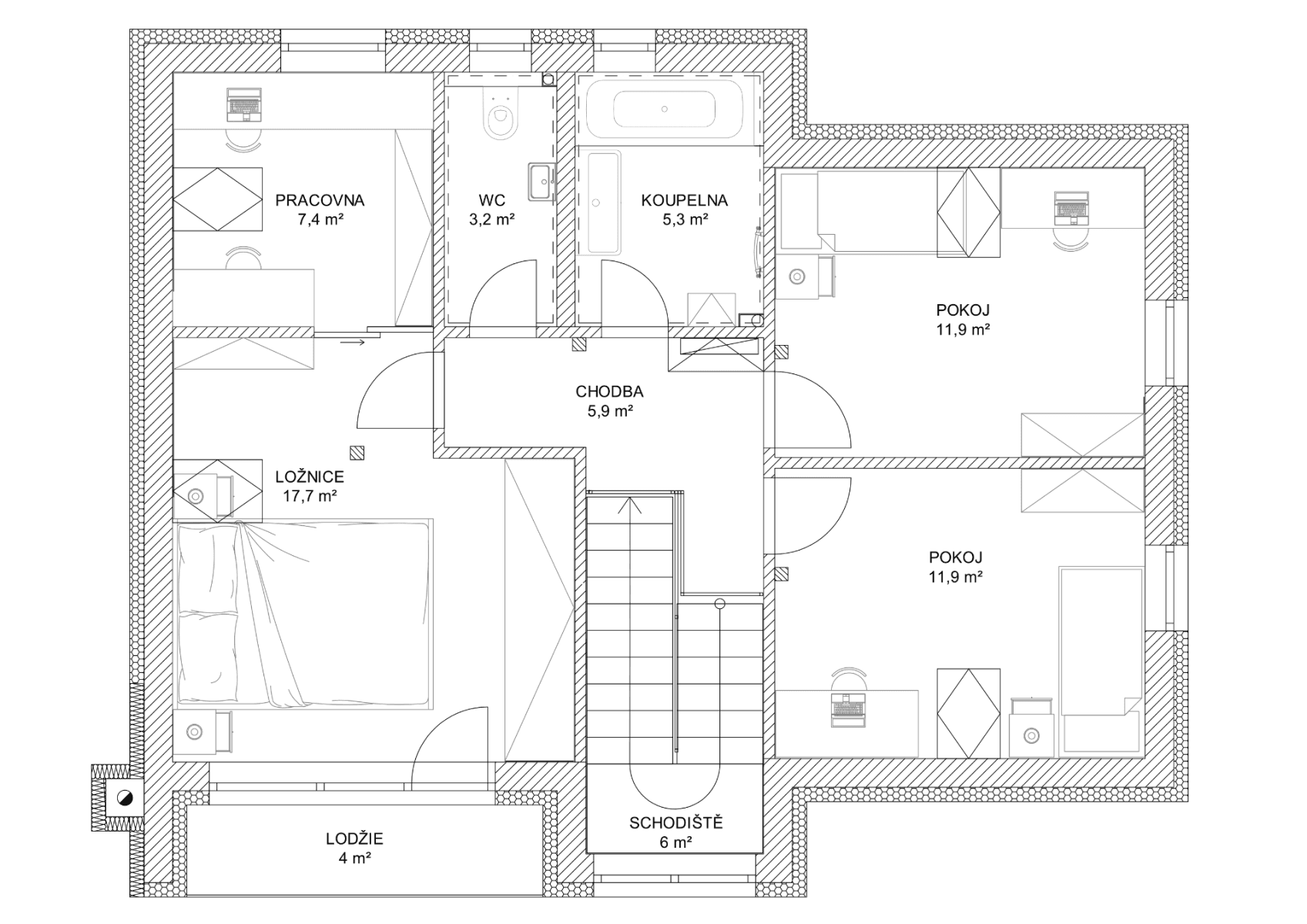 house for sale, 136 m², Západní, Kostomlaty nad Labem, Středočeský Region house for sale, 136 m², Západní, Kostomlaty nad Labem, Středočeský Region