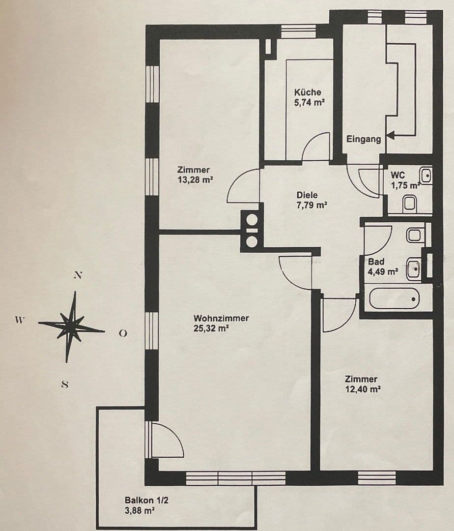 3 bedroom flat to rent, 75 m², München, Bavaria 3 bedroom flat to rent, 75 m², München, Bavaria