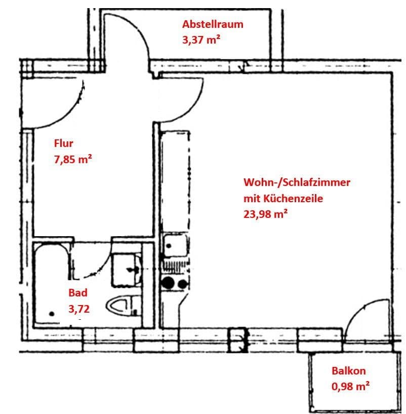 1 bedroom flat for sale, 40 m², Hamburg, Hamburg 1 bedroom flat for sale, 40 m², Hamburg, Hamburg