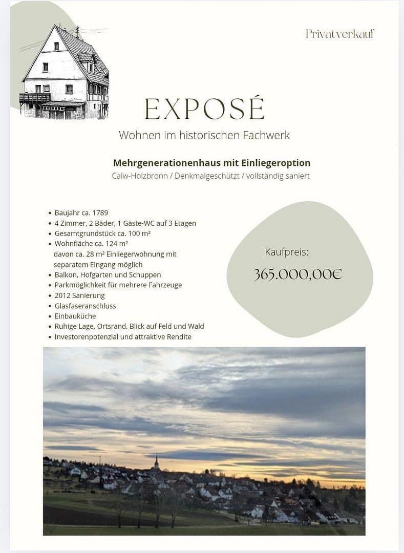 house for sale, 124 m², Calw, Baden-Württemberg house for sale, 124 m², Calw, Baden-Württemberg