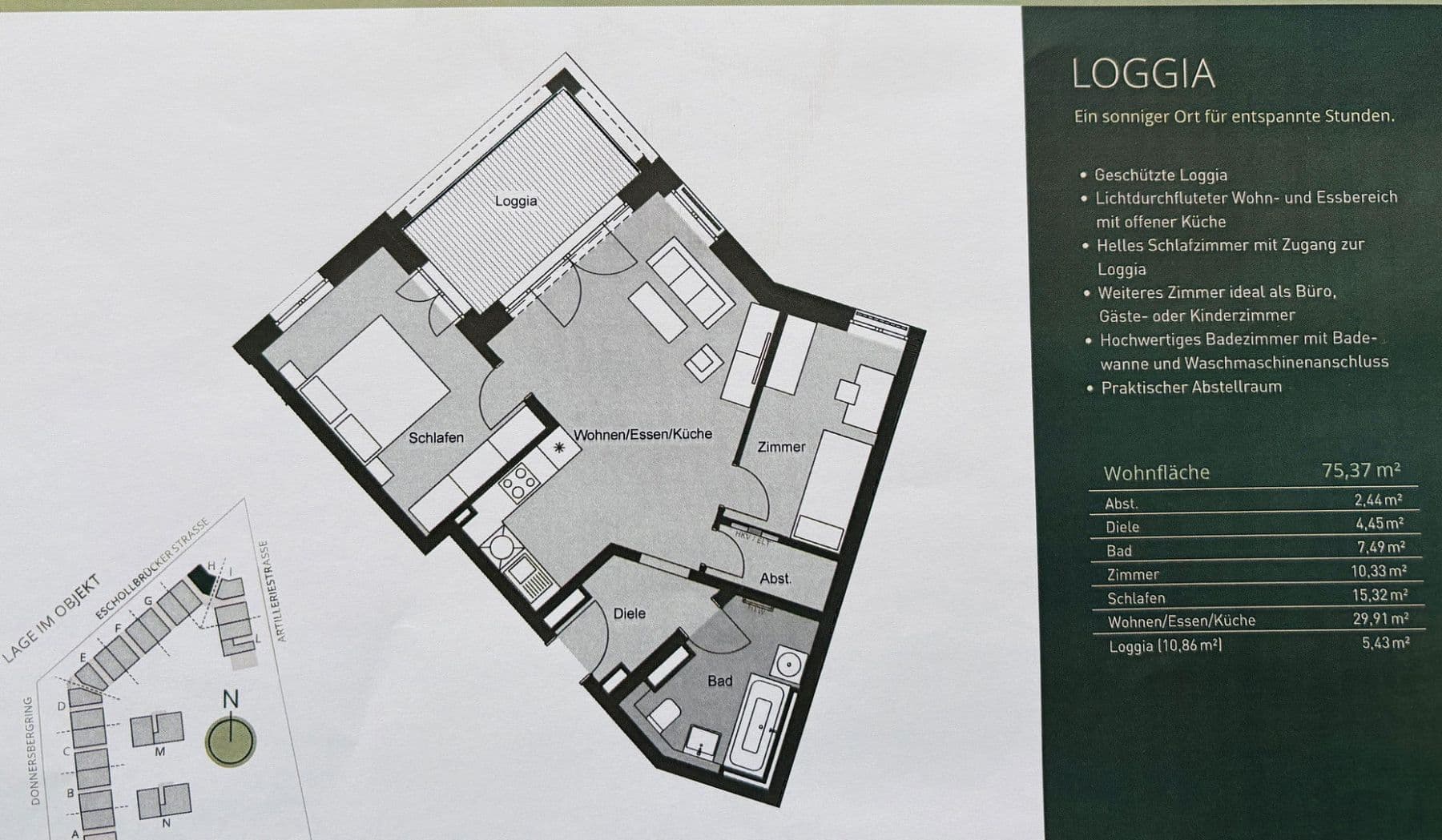 3 bedroom flat to rent, 76 m², Eschollbrücker Straße 8, Darmstadt, Hesse 3 bedroom flat to rent, 76 m², Eschollbrücker Straße 8, Darmstadt, Hesse