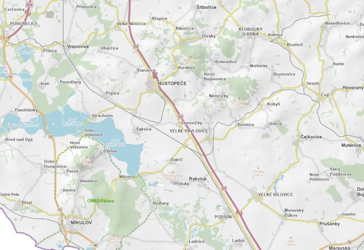 plot for sale, 2,555 m², Velké Pavlovice, Jihomoravský Region plot for sale, 2,555 m², Velké Pavlovice, Jihomoravský Region