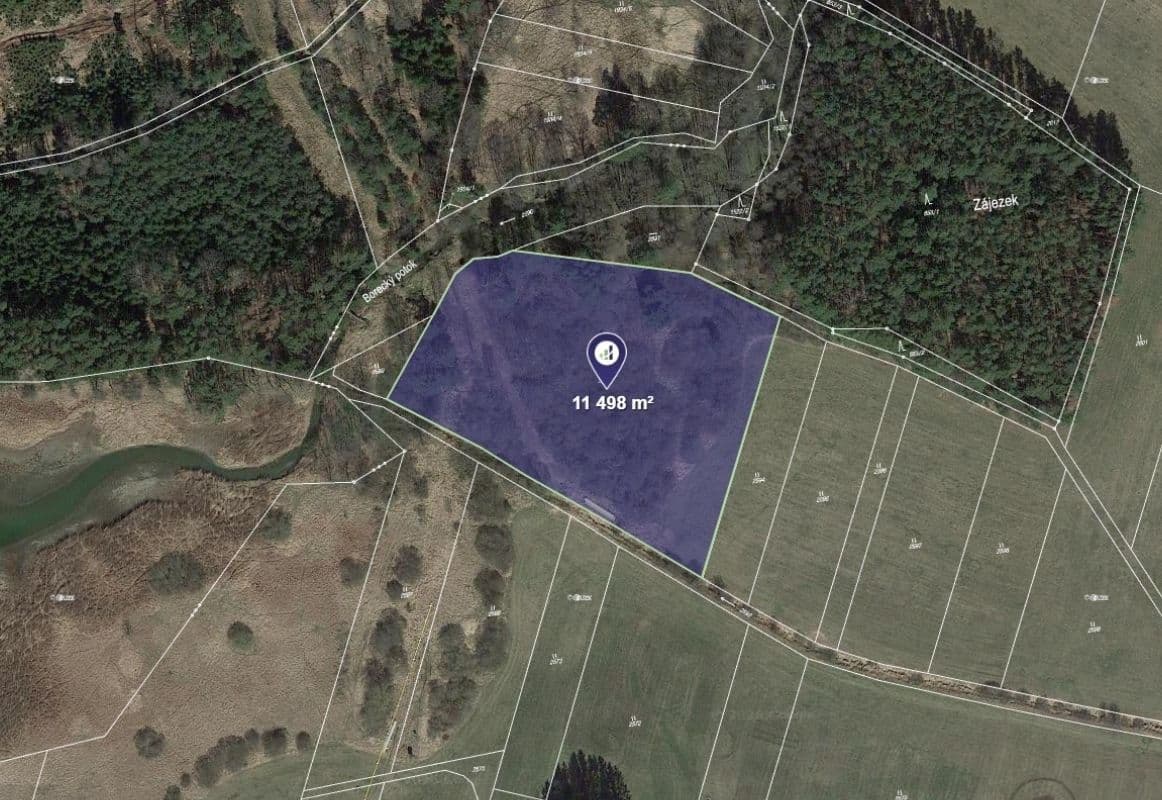 plot for sale, 11,498 m², Košice, Jihočeský Region plot for sale, 11,498 m², Košice, Jihočeský Region