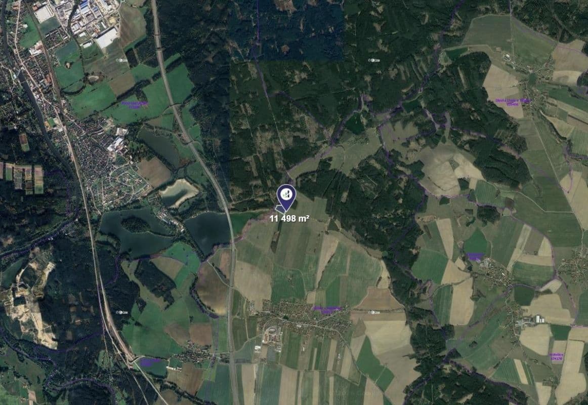 plot for sale, 11,498 m², Košice, Jihočeský Region plot for sale, 11,498 m², Košice, Jihočeský Region