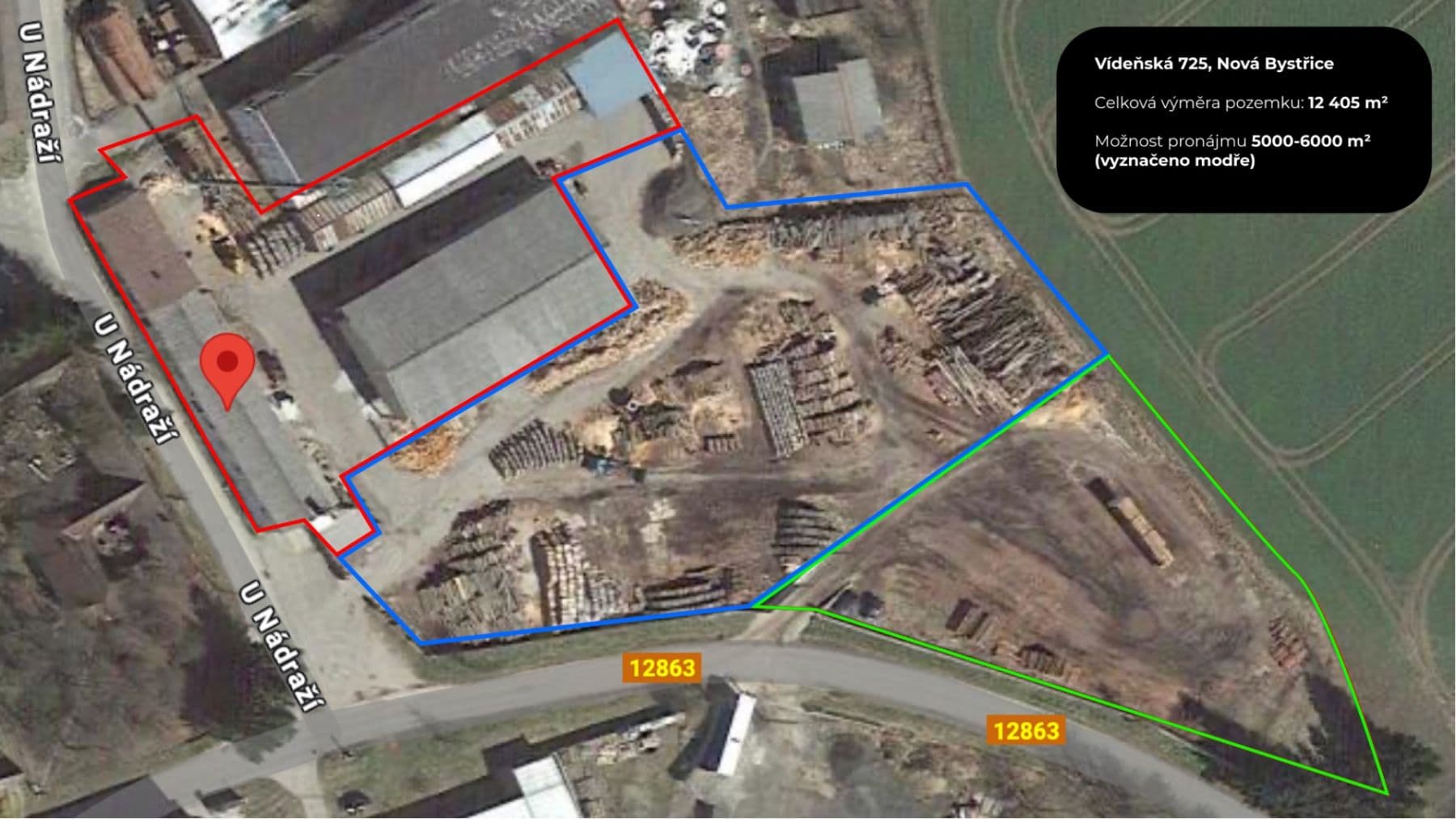 plot to rent, 6,000 m², Vídeňská, Nová Bystřice, Jihočeský Region plot to rent, 6,000 m², Vídeňská, Nová Bystřice, Jihočeský Region