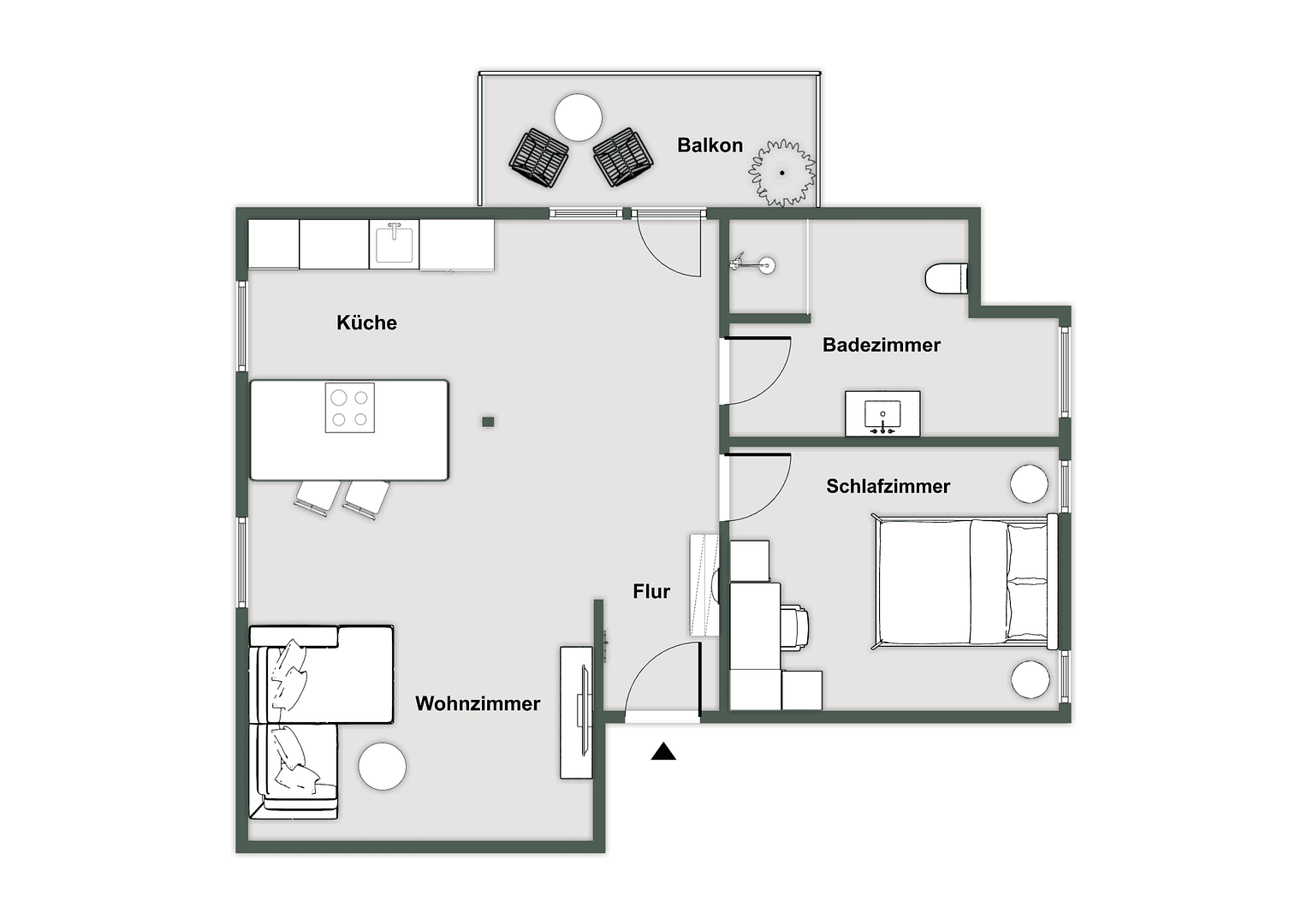 2 bedroom flat to rent, 62 m², Langenbach, Bavaria 2 bedroom flat to rent, 62 m², Langenbach, Bavaria