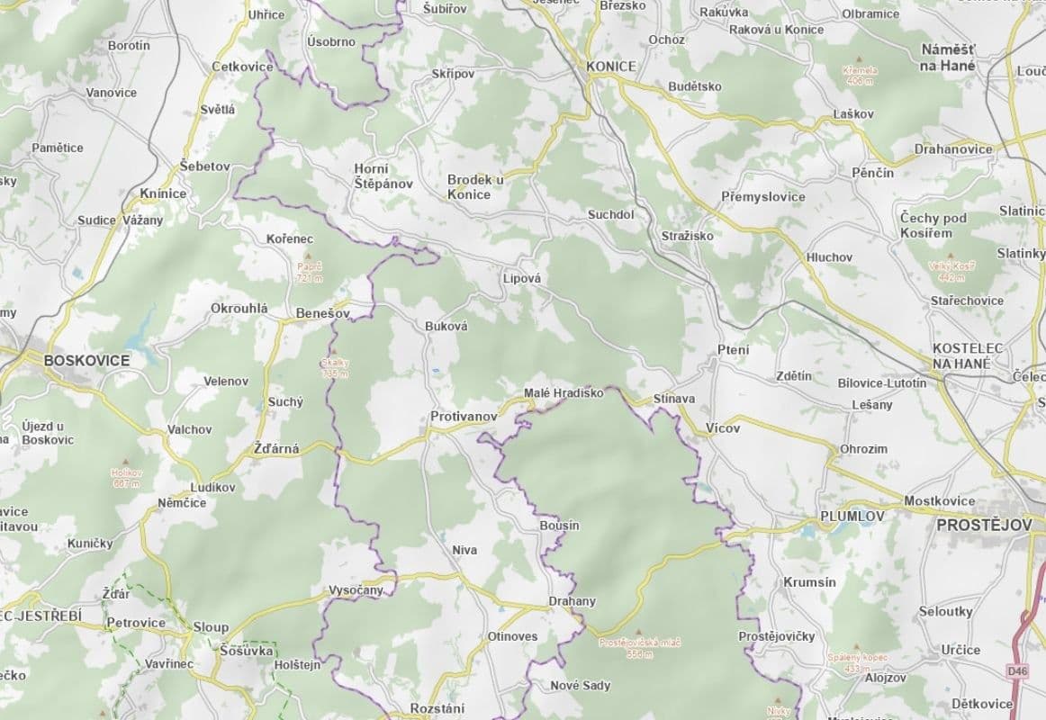 plot for sale, 12,826 m², Buková, Olomoucký Region plot for sale, 12,826 m², Buková, Olomoucký Region