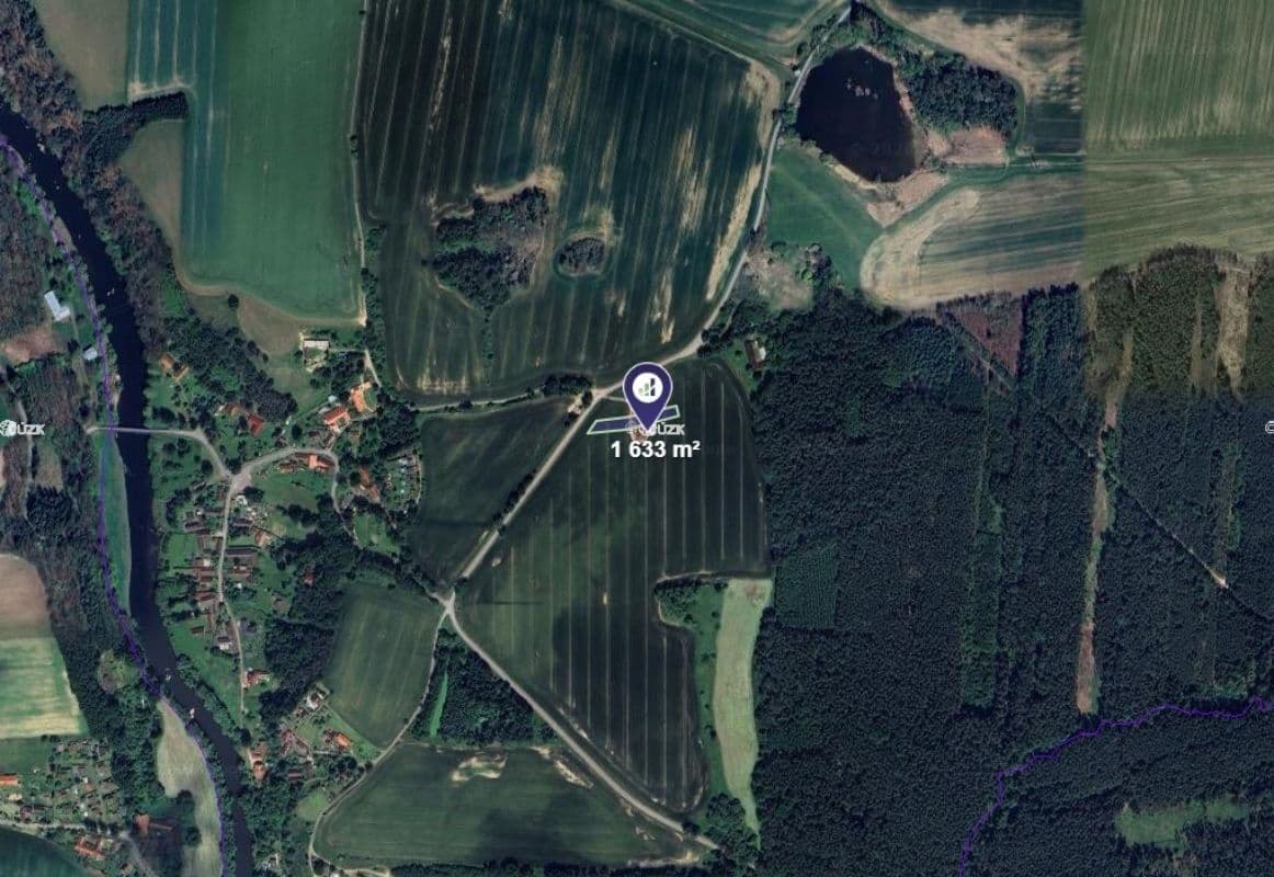 plot for sale, 1,633 m², Černýšovice, Jihočeský Region plot for sale, 1,633 m², Černýšovice, Jihočeský Region