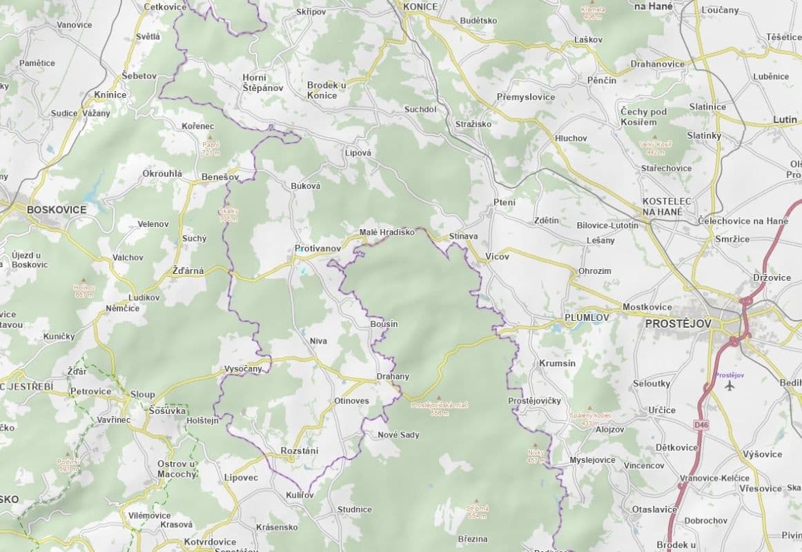 plot for sale, 7,868 m², Protivanov, Olomoucký Region plot for sale, 7,868 m², Protivanov, Olomoucký Region