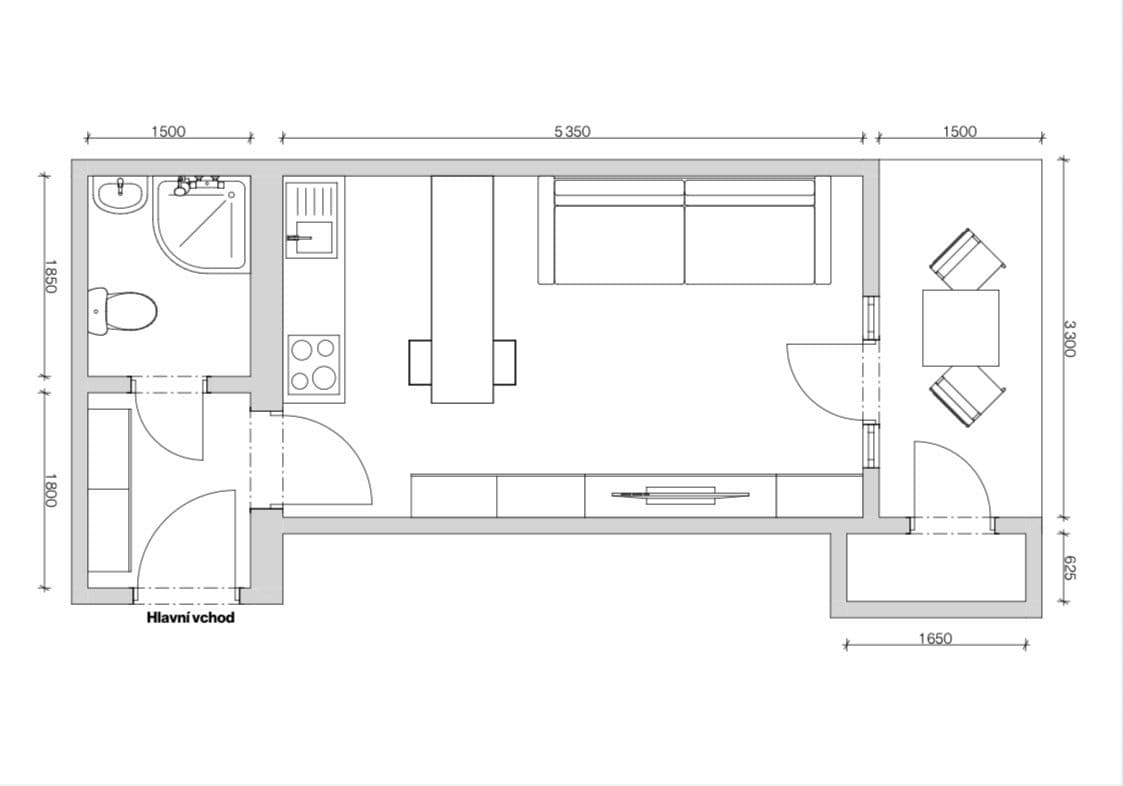 Studio flat to rent, 24 m², Hartigova, Prague, Prague Studio flat to rent, 24 m², Hartigova, Prague, Prague