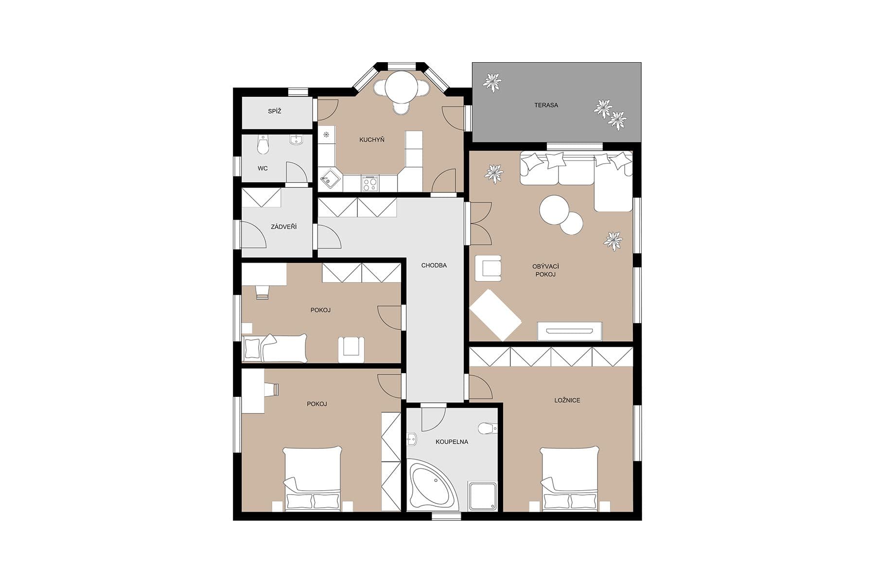 house for sale, 113 m², Ve Stráni, Chomutov, Ústecký Region house for sale, 113 m², Ve Stráni, Chomutov, Ústecký Region