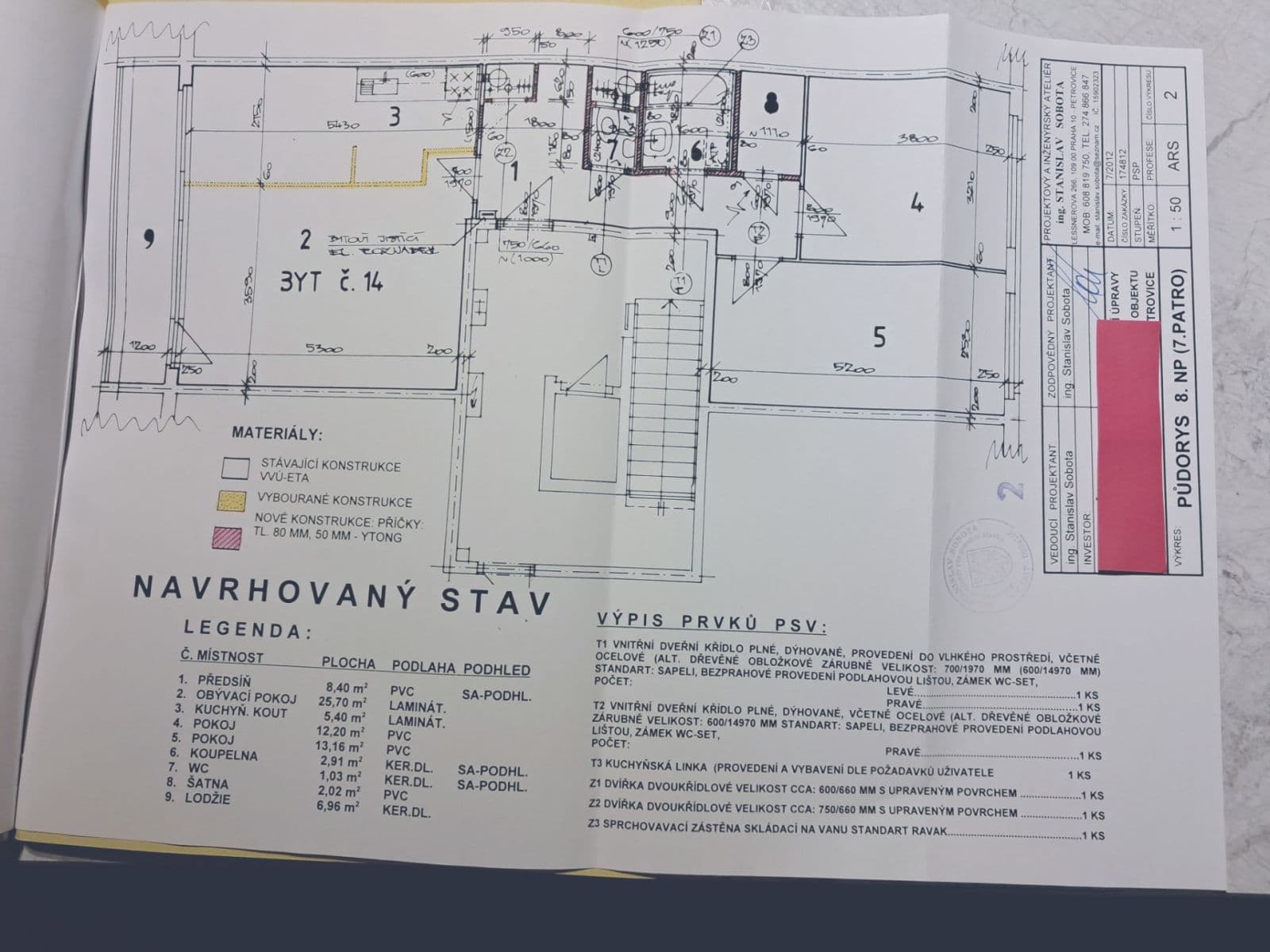2 bedroom with open-plan kitchen flat for sale, 70 m², Rezlerova, Prague, Prague 2 bedroom with open-plan kitchen flat for sale, 70 m², Rezlerova, Prague, Prague