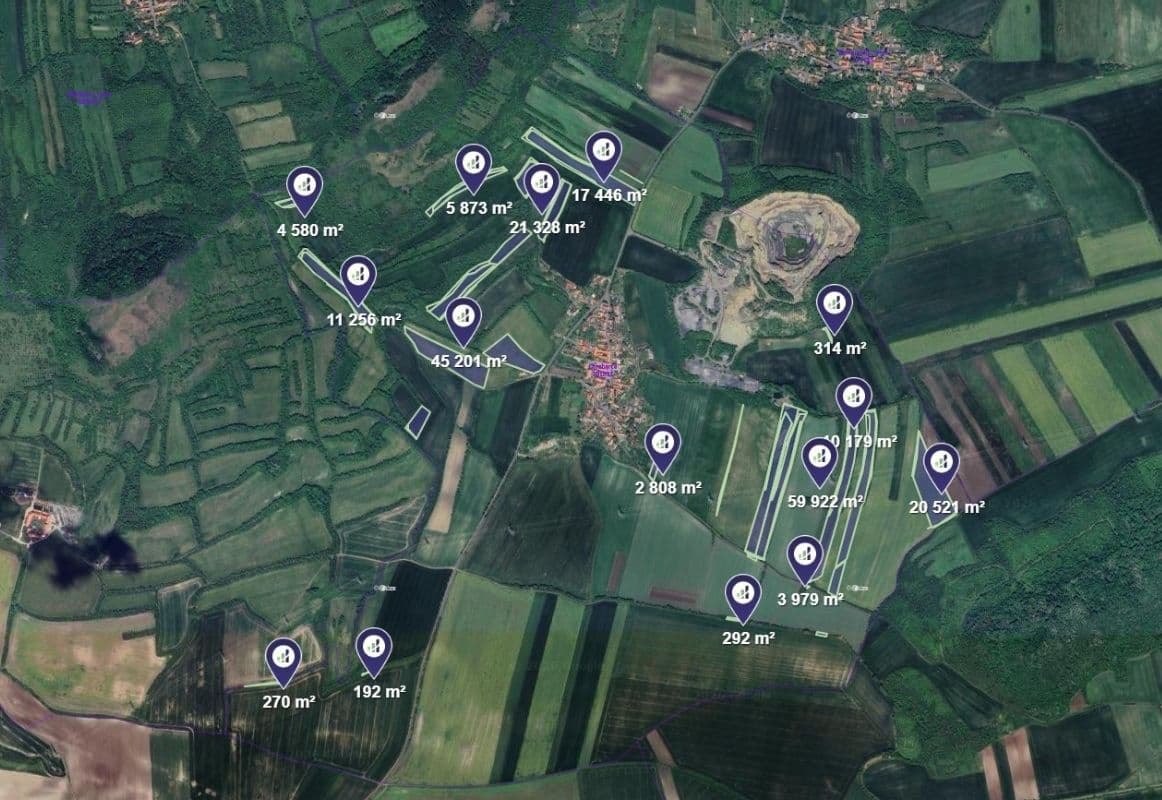 plot for sale, 204,161 m², Chraberce, Ústecký Region plot for sale, 204,161 m², Chraberce, Ústecký Region