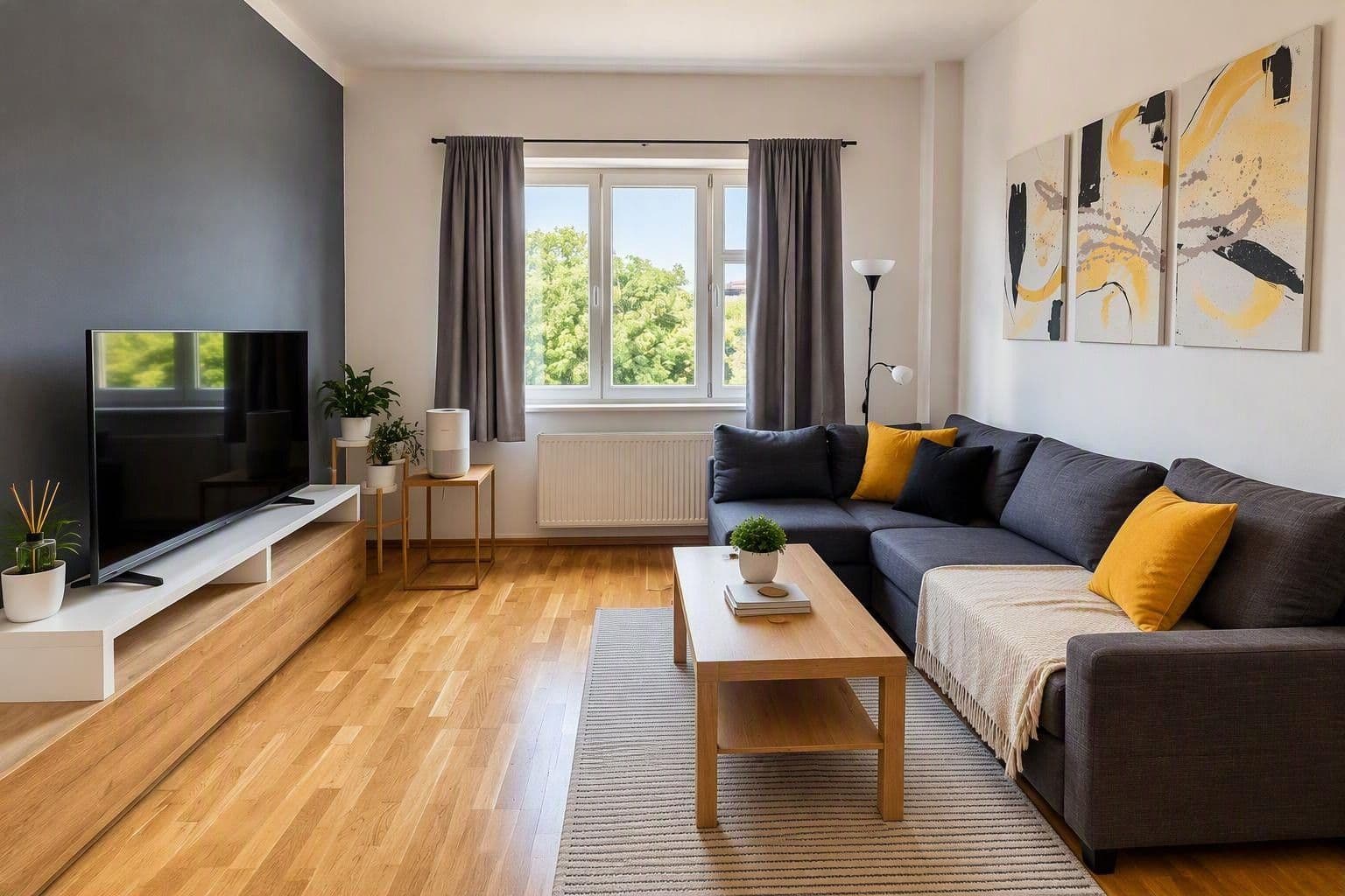 1 bedroom with open-plan kitchen flat to rent, 44 m², Jičínská, Prague, Prague 1 bedroom with open-plan kitchen flat to rent, 44 m², Jičínská, Prague, Prague
