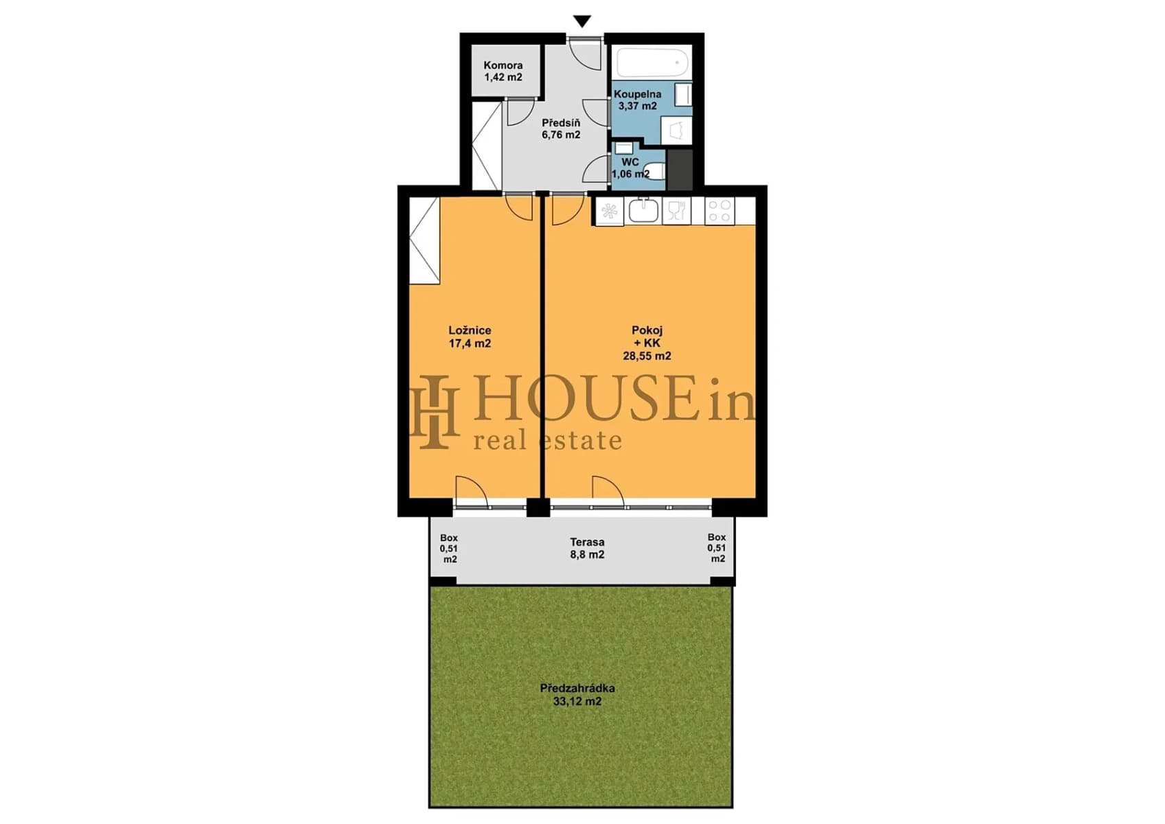 1 bedroom with open-plan kitchen flat to rent, 59 m², Obvodová, Prague, Prague 1 bedroom with open-plan kitchen flat to rent, 59 m², Obvodová, Prague, Prague