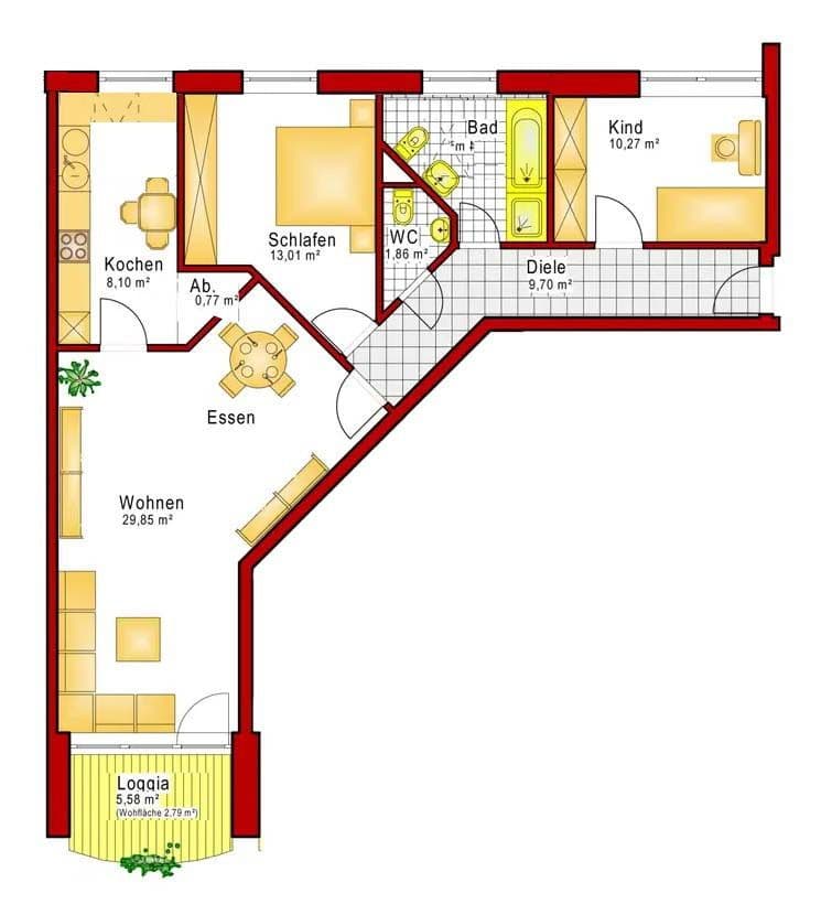 2 bedroom with open-plan kitchen flat to rent, 83 m², Sterkrader Straße 248, Dinslaken, North Rhine-Westphalia 2 bedroom with open-plan kitchen flat to rent, 83 m², Sterkrader Straße 248, Dinslaken, North Rhine-Westphalia