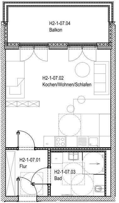 1 bedroom flat to rent, 49 m², Regener Straße 63, Berlin, Berlin 1 bedroom flat to rent, 49 m², Regener Straße 63, Berlin, Berlin