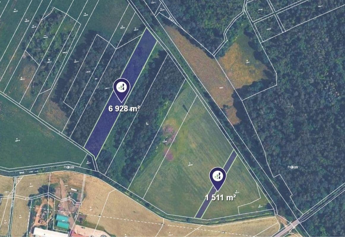 plot for sale, 58,319 m², Borkovice, Jihočeský Region plot for sale, 58,319 m², Borkovice, Jihočeský Region