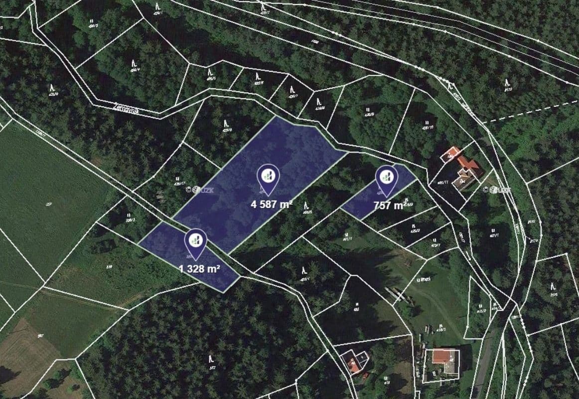 plot for sale, 3,406 m², Pěnčín, Liberecký Region plot for sale, 3,406 m², Pěnčín, Liberecký Region