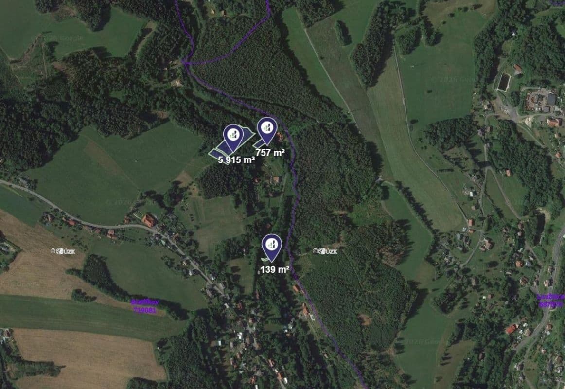 plot for sale, 3,406 m², Pěnčín, Liberecký Region plot for sale, 3,406 m², Pěnčín, Liberecký Region