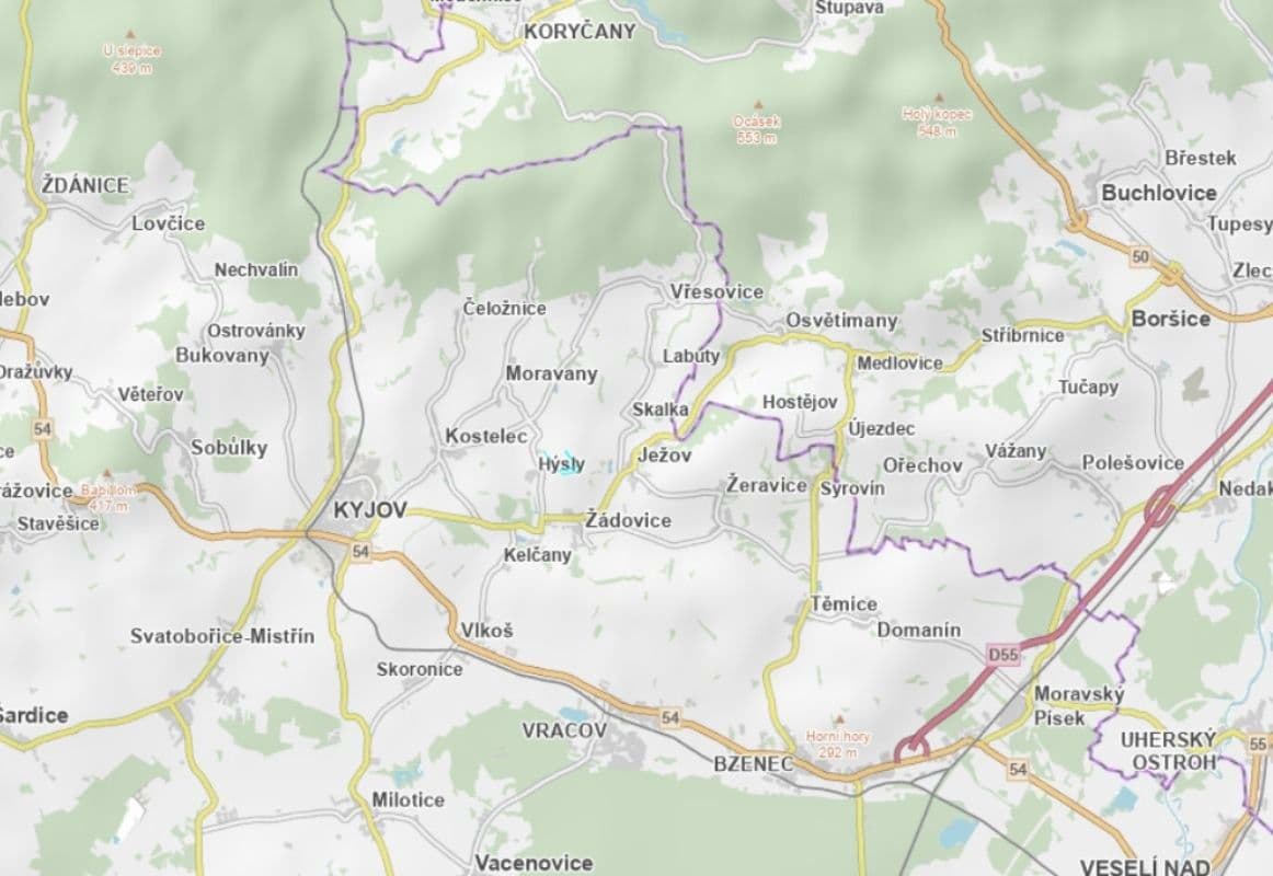 plot for sale, 1,371 m², Hýsly, Jihomoravský Region plot for sale, 1,371 m², Hýsly, Jihomoravský Region
