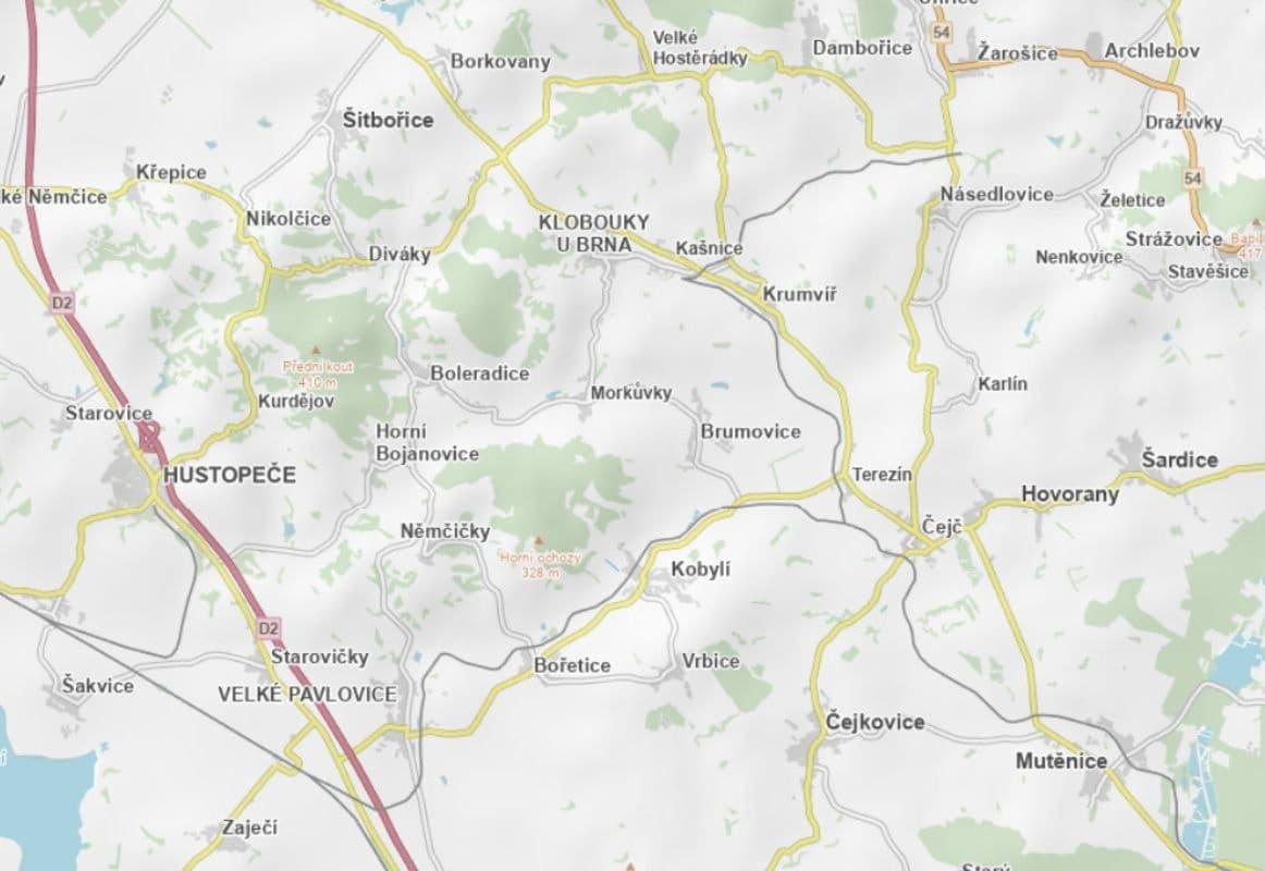 plot for sale, 2,106 m², Kobylí, Jihomoravský Region plot for sale, 2,106 m², Kobylí, Jihomoravský Region