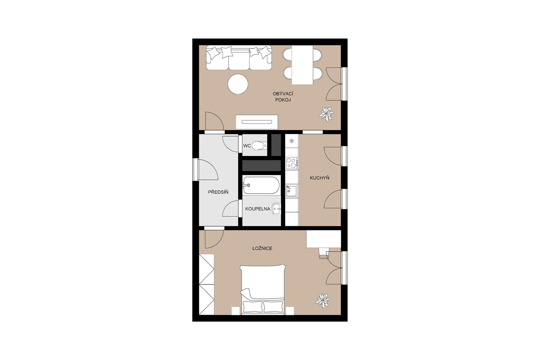 2 bedroom flat for sale, 57 m², Bezručova, Říčany, Středočeský Region 2 bedroom flat for sale, 57 m², Bezručova, Říčany, Středočeský Region