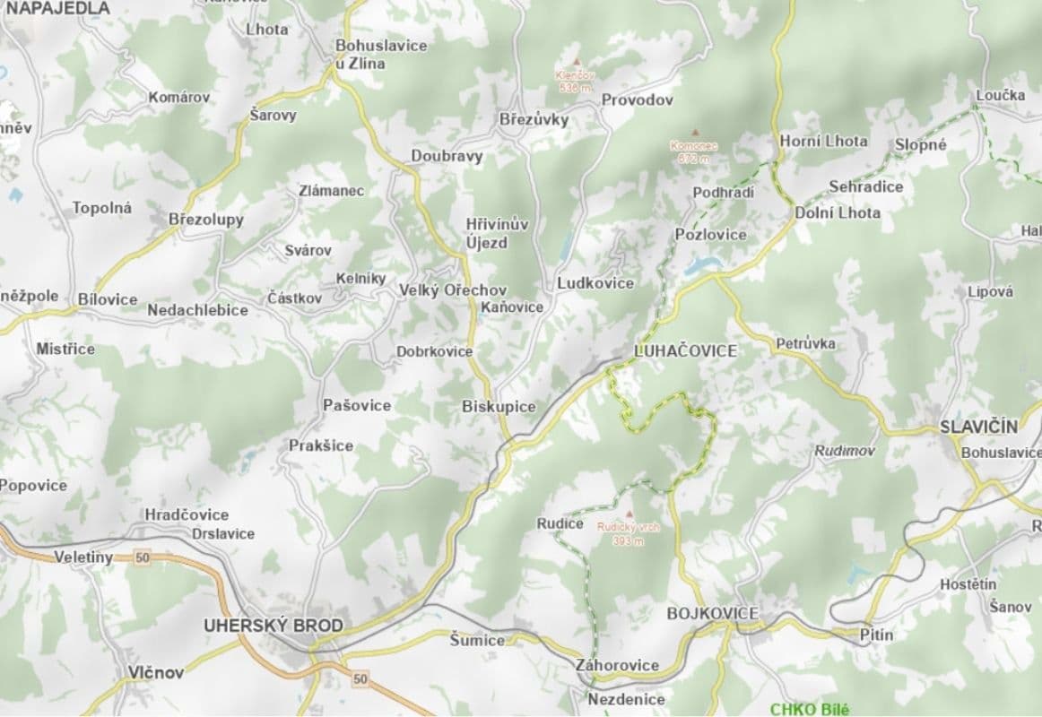 plot for sale, 1,128 m², Kaňovice, Zlínský Region plot for sale, 1,128 m², Kaňovice, Zlínský Region