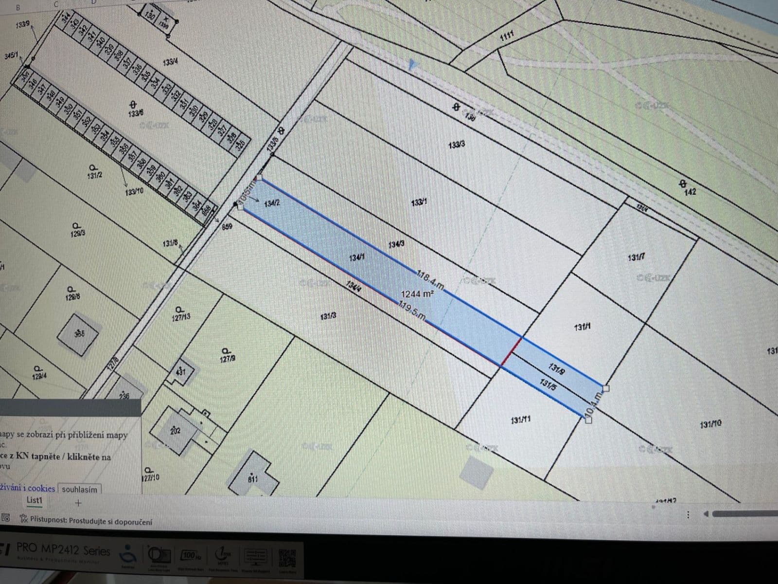 plot for sale, 1,244 m², Horní Počaply, Středočeský Region plot for sale, 1,244 m², Horní Počaply, Středočeský Region