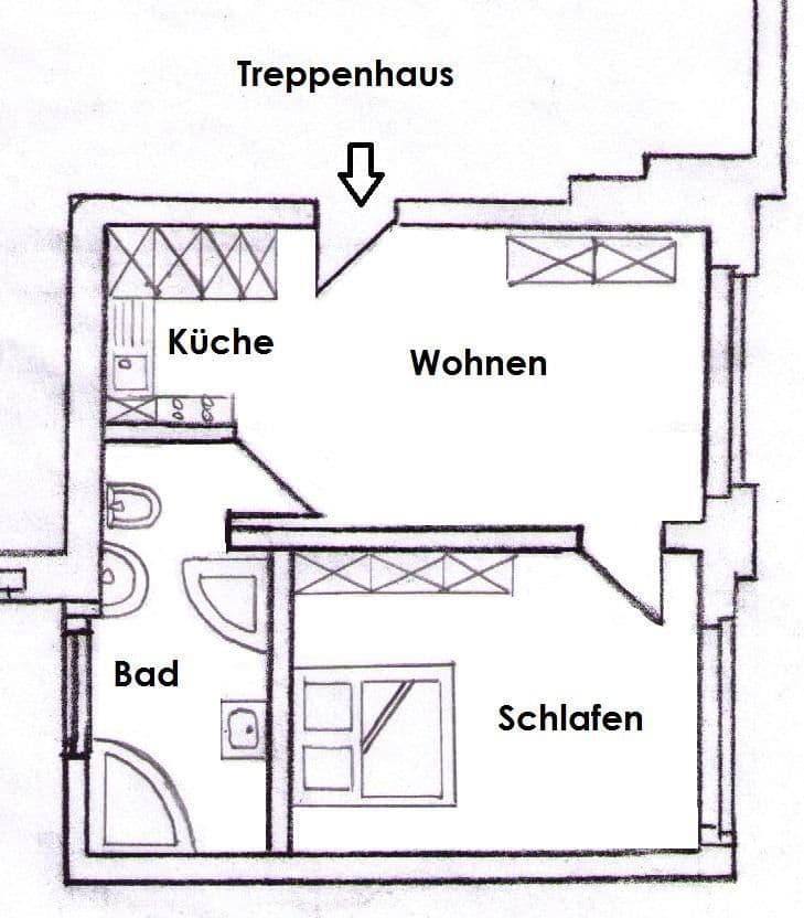2 bedroom flat to rent, 38 m², Bennewitz, Saxony 2 bedroom flat to rent, 38 m², Bennewitz, Saxony