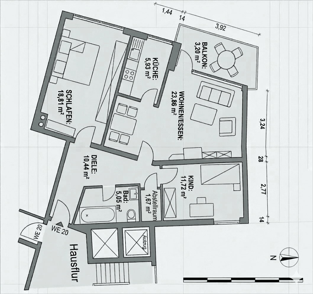 3 bedroom flat for sale, 80 m², Neusäß, Bavaria 3 bedroom flat for sale, 80 m², Neusäß, Bavaria