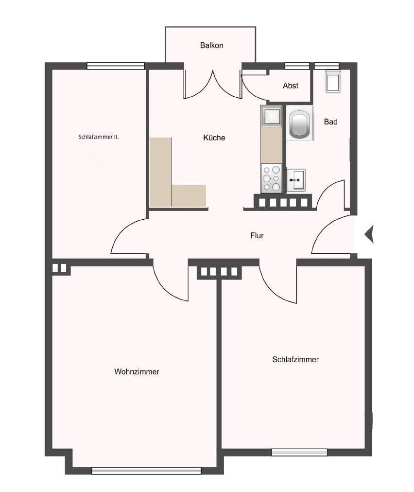 3 bedroom flat for sale, 69 m², Hamburg, Hamburg 3 bedroom flat for sale, 69 m², Hamburg, Hamburg
