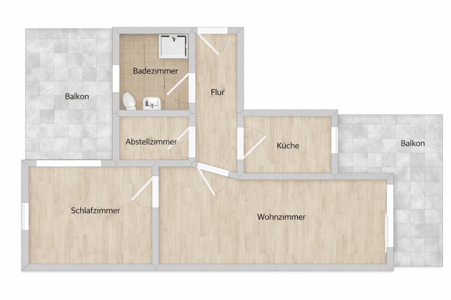 2 bedroom flat to rent, 59 m², Niederau, Saxony 2 bedroom flat to rent, 59 m², Niederau, Saxony
