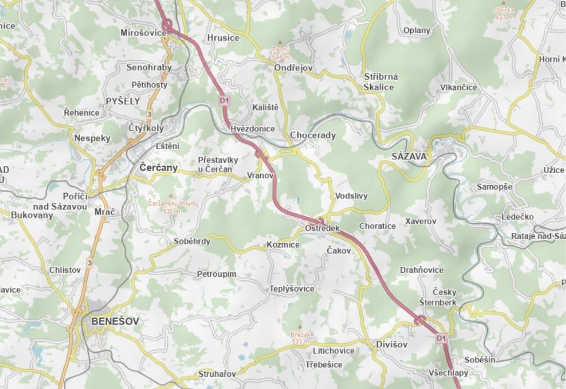 plot for sale, 11,254 m², Ostředek, Středočeský Region plot for sale, 11,254 m², Ostředek, Středočeský Region