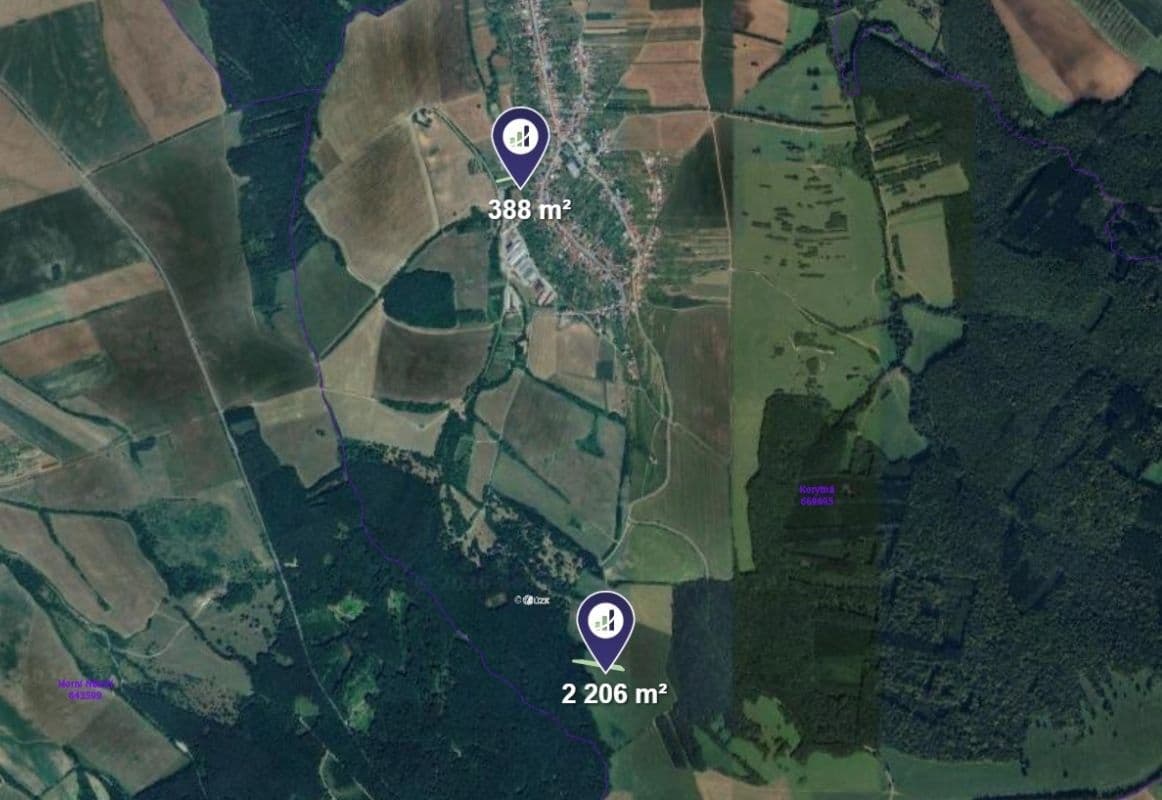 plot for sale, 2,594 m², Korytná, Zlínský Region plot for sale, 2,594 m², Korytná, Zlínský Region