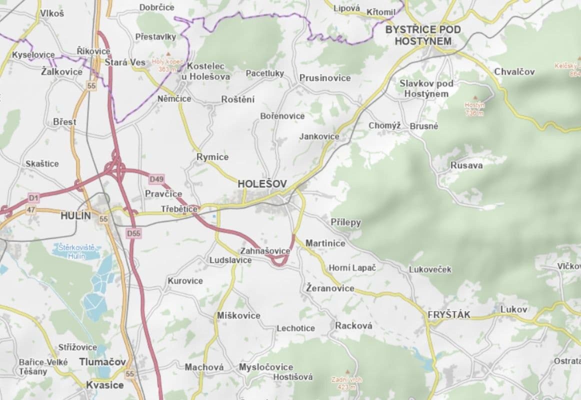 plot for sale, 4,495 m², Třebětice, Zlínský Region plot for sale, 4,495 m², Třebětice, Zlínský Region