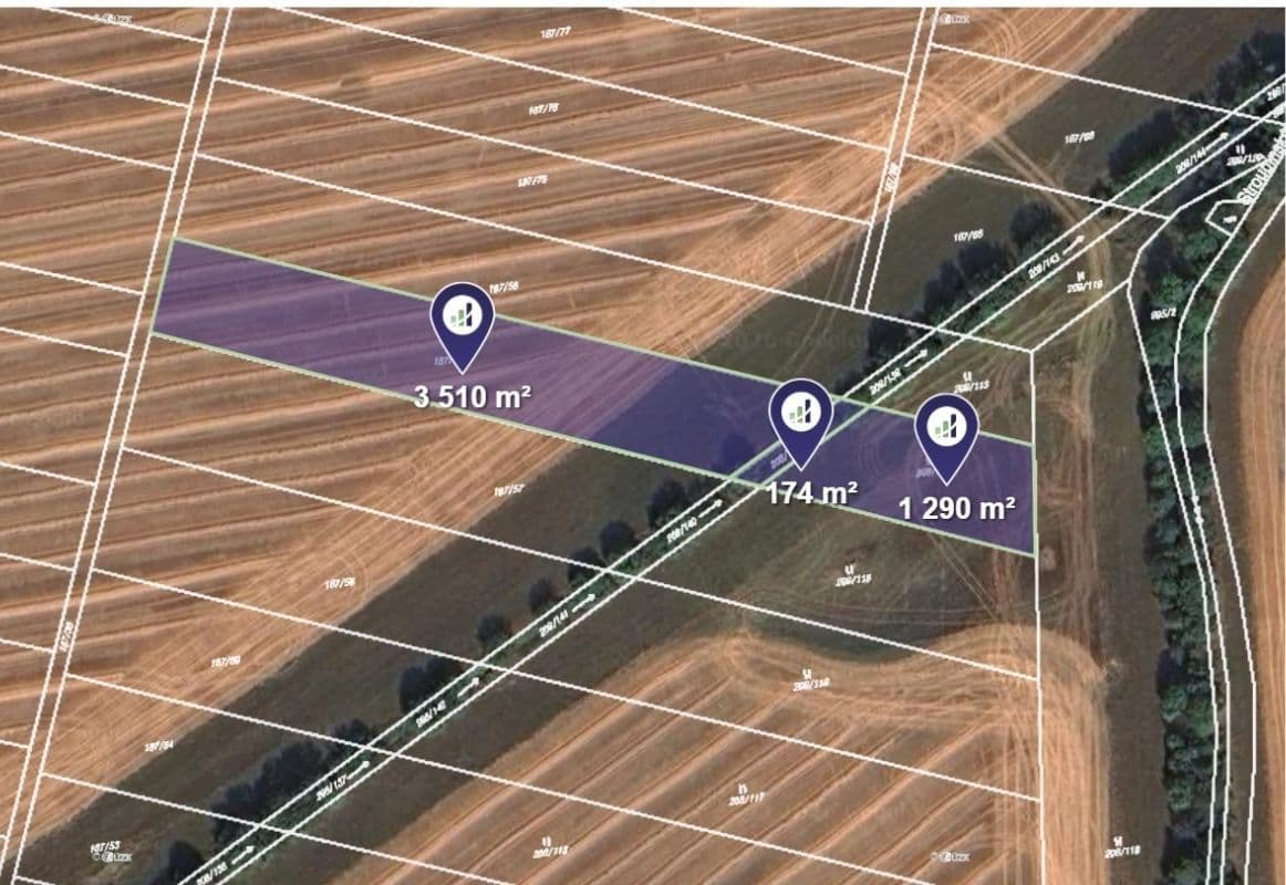 plot for sale, 7,052 m², Újezd, Středočeský Region plot for sale, 7,052 m², Újezd, Středočeský Region