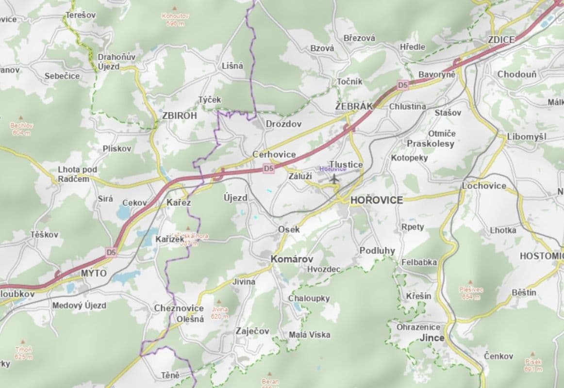 plot for sale, 7,052 m², Újezd, Středočeský Region plot for sale, 7,052 m², Újezd, Středočeský Region