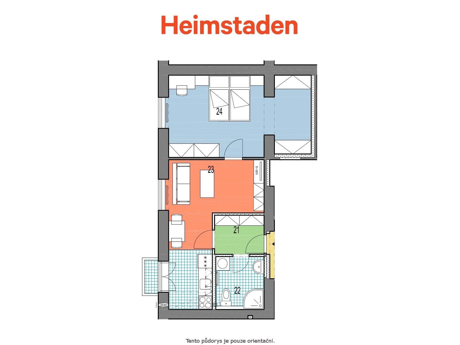 1 bedroom with open-plan kitchen flat to rent, 47 m², Československé armády, Havířov, Moravskoslezský Region 1 bedroom with open-plan kitchen flat to rent, 47 m², Československé armády, Havířov, Moravskoslezský Region