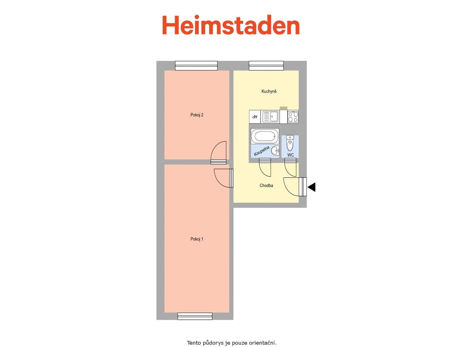 2 bedroom flat to rent, 52 m², Dlouhá třída, Havířov, Moravskoslezský Region 2 bedroom flat to rent, 52 m², Dlouhá třída, Havířov, Moravskoslezský Region