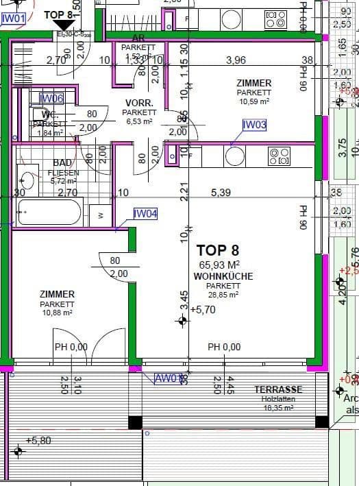 3 bedroom flat to rent, 66 m², Heiligenstädter Straße 395a, Wien, Vienna 3 bedroom flat to rent, 66 m², Heiligenstädter Straße 395a, Wien, Vienna