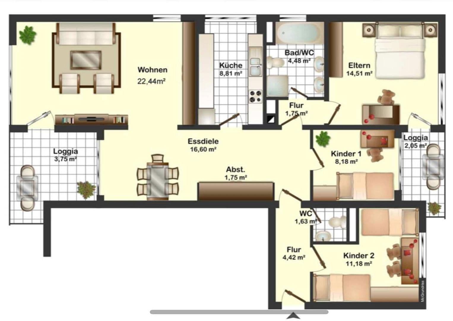 4 bedroom flat for sale, 98 m², Olivenweg, Nürnberg, Bavaria 4 bedroom flat for sale, 98 m², Olivenweg, Nürnberg, Bavaria